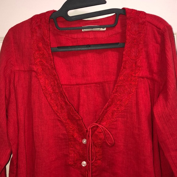 Obey Embroidered Plunge Top - Picture 3 of 6